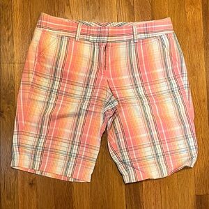 J. Crew Women’s Plaid Shorts - Pink and Cream